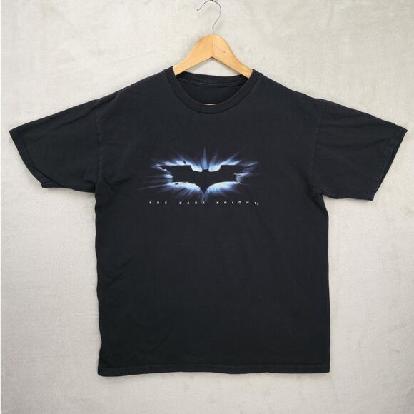 Unbranded Other - Vintage The Dark Knight Shirt Mens Large Black Batman Movie Promo Y2K 2008